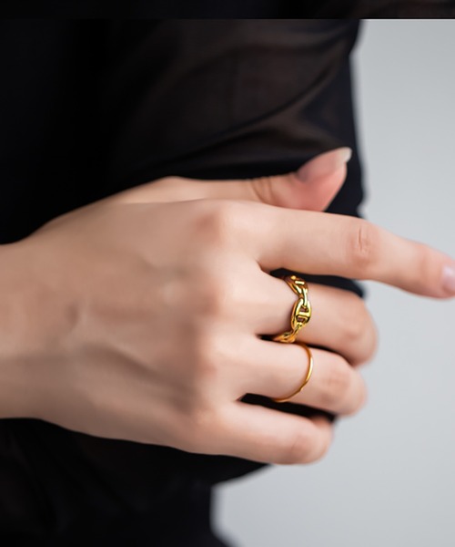 kirakiraShop（キラキラショップ）の「マリンチェーン リング（リング・レディース・シルバー/ゴールド・6号/7号/8号/#2/#1/#3）」の14枚目の写真