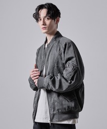 CLEL（クレイル）の「【CLEL】Vintage Design Short MA-1 Blouson ヴィンテージ デザイン ショートMA-1ブルゾン（ブルゾン）」