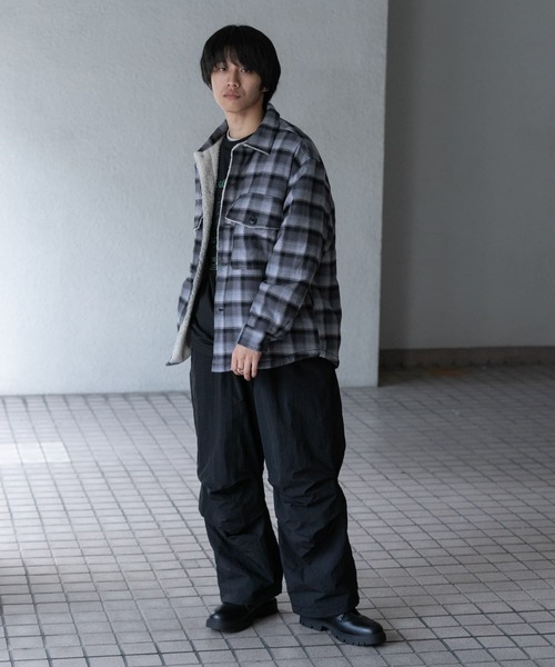 セール】オンブレーチェックボアジャケット（その他アウター）｜SENSE