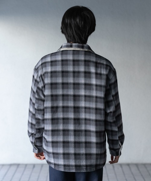 セール】オンブレーチェックボアジャケット（その他アウター）｜SENSE