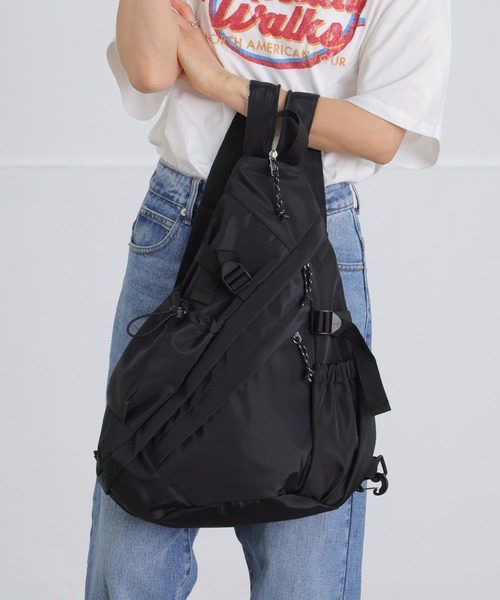 500mlペットボトル収納可】3way リュック ボディバッグ バッグ A4