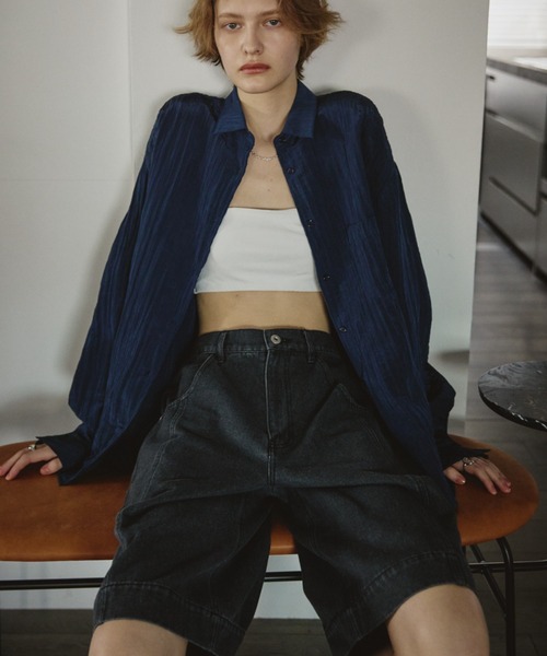 Aunt Marie's（アントマリーズ）の「デニムハーフパンツ（デニムパンツ・レディース・ブラック・FREE）」の14枚目の写真