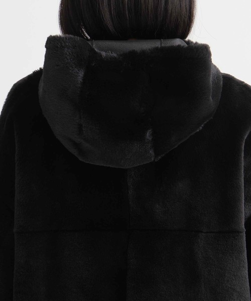 Ameri（アメリ）の「【AMERI/アメリ】HOOD REVERSIBLE FAKE FUR COAT
