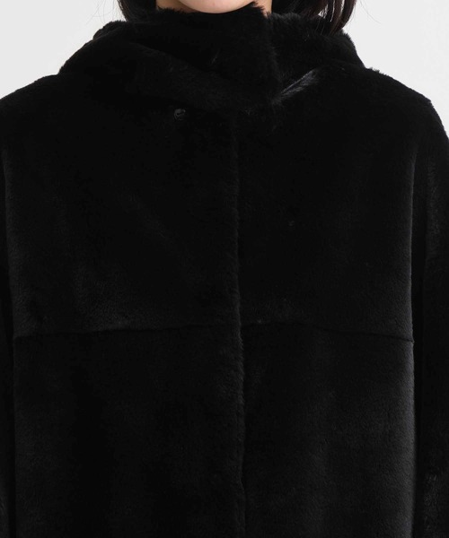 Ameri（アメリ）の「【AMERI/アメリ】HOOD REVERSIBLE FAKE FUR COAT