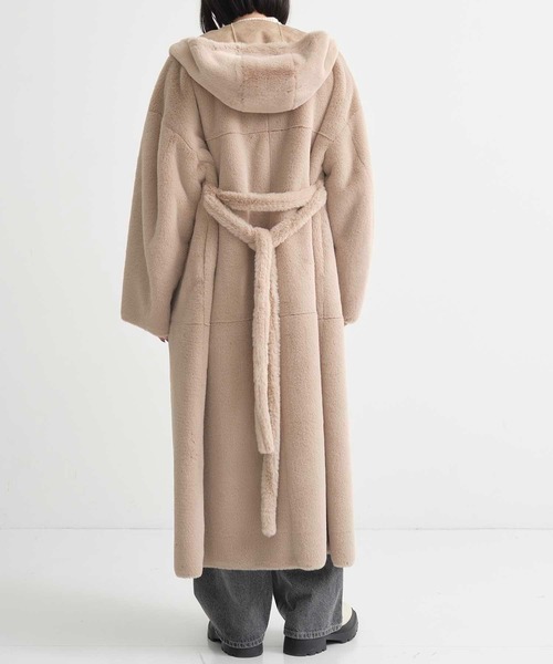 Ameri（アメリ）の「【AMERI/アメリ】HOOD REVERSIBLE FAKE FUR COAT