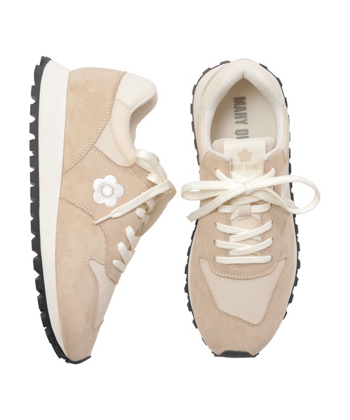 MARY QUANT グレー スニーカー マリークワント MARY QUANT デイジーエンブロコンビ スニーカー