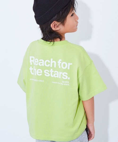 devirock（デビロック）の「綿100％ デビラボ BIGシルエット プリント半袖Tシャツ（Tシャツ/カットソー・キッズ・グレー系2/パープル系3/グレー系3/グリーン系1/パープル系2/ブラック系2/ブルー系1/ピンク系1/イエロー系1/オレンジ系1/グレー系1/パープル系1/ブラック系1/ブラック系3・90cm/100cm/110cm/120cm/130cm/140cm/150cm/160cm）」の12枚目の写真