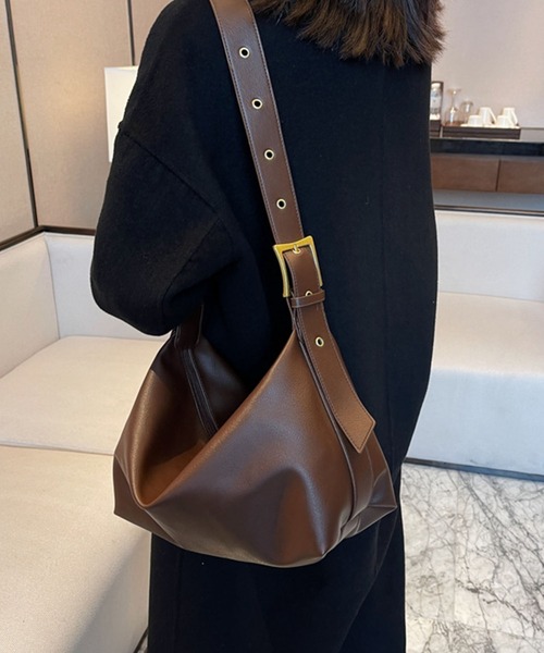 meJane（ミージェーン）の「ラウンドショルダーバッグ（ショルダーバッグ・レディース・ブラウン/ブラック・S/M）」の6枚目の写真