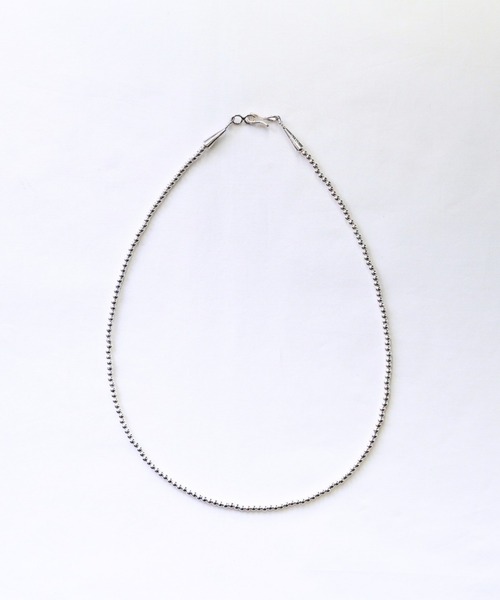 ERICKA NICOLAS BEGAY エリッカ ニコラス ビゲイ 6mm/80cm シャイニー ナバホパール ネックレス ボールチェーン シルバー ERICKA NICOLAS BEGAY エリッカ ニコラス ビゲイ 5mm⁄80cm Shiny
