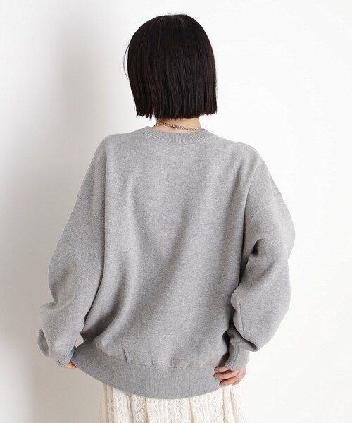 THE SHOP TK （ザ ショップ ティーケー ）の「◆スウェットライクロゴニット（Tシャツ/カットソー・レディース・オレンジ/スミクロ/ライトグレー・99）」の20枚目の写真