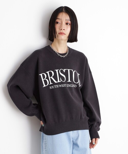 THE SHOP TK （ザ ショップ ティーケー ）の「◆スウェットライクロゴニット（Tシャツ/カットソー・レディース・オレンジ/スミクロ/ライトグレー・99）」の17枚目の写真