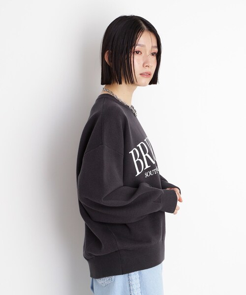 THE SHOP TK （ザ ショップ ティーケー ）の「◆スウェットライクロゴニット（Tシャツ/カットソー・レディース・オレンジ/スミクロ/ライトグレー・99）」の16枚目の写真