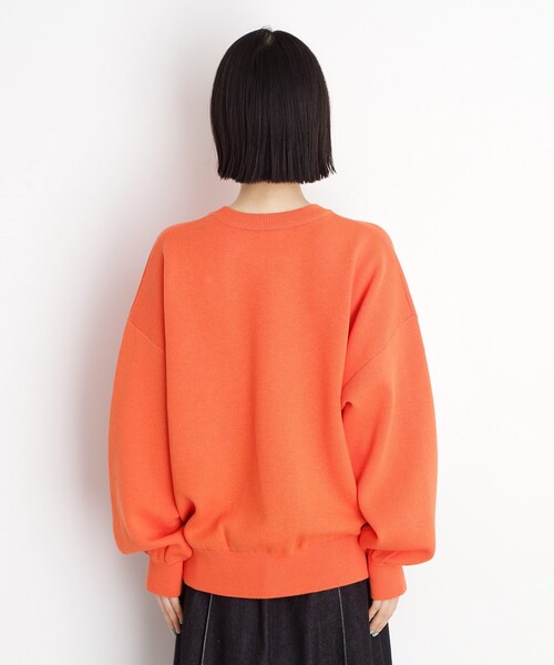 THE SHOP TK （ザ ショップ ティーケー ）の「◆スウェットライクロゴニット（Tシャツ/カットソー・レディース・オレンジ/スミクロ/ライトグレー・99）」の7枚目の写真