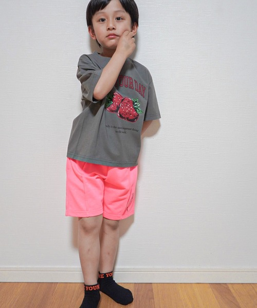 MAKE YOUR DAY（メイクユアデイ）の「ネオンカットソーパンツ■80～140cm（スウェットパンツ・キッズ・ピンク/ライム/オレンジ/イエロー・90/100/110/120/130/140/80）」の19枚目の写真