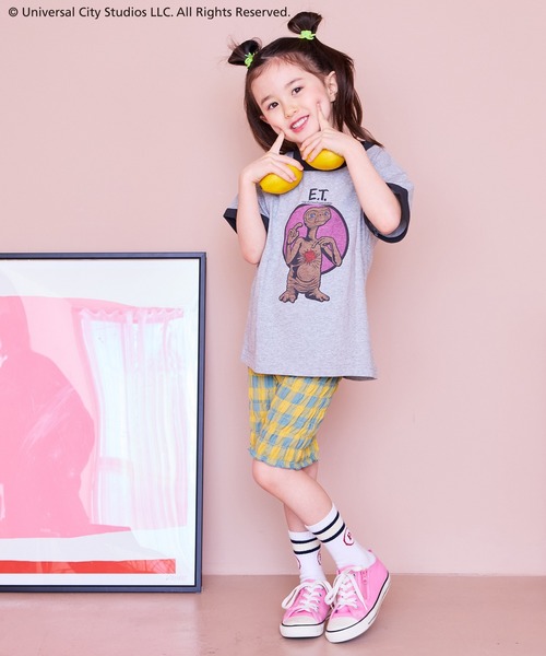 MARKEY'S（マーキーズ）の「【E.T.】別注プリントTシャツ（Tシャツ/カットソー・キッズ・ホワイト/杢グレー・150/140/130/120/110/100/90/80）」の7枚目の写真