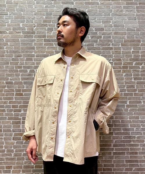 Grand PARK(グランドパーク)の「タイプライターマルチシャツ(シャツ/ブラウス・メンズ・ベージュ/ブラック/カーキ・LARGE/MEDIUM)」の1枚目の写真