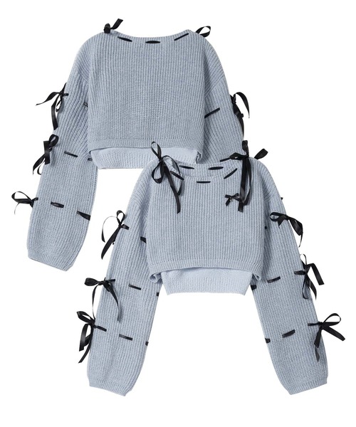 tシャツ 「HOOK」for　girls　リボンと通しアンサンブルトップス レディース セール】【HOOK】for girls リボンと通しアンサンブルトップス