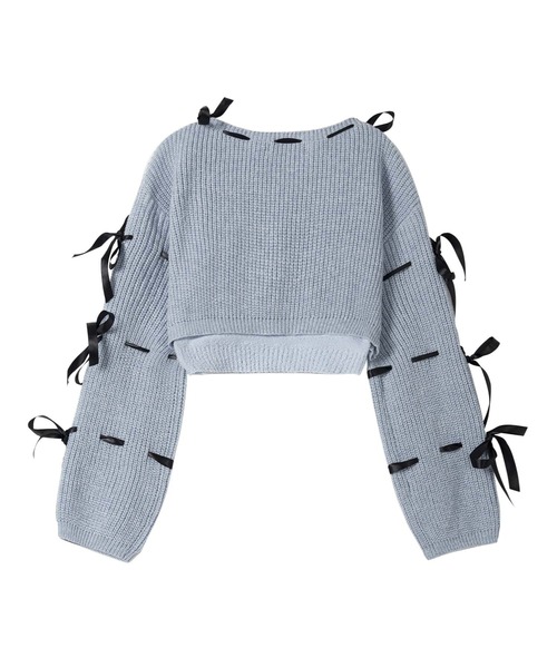 【HOOK】for　girls　リボンと通しアンサンブルトップス セール】【HOOK】for girls リボンと通しアンサンブルトップス