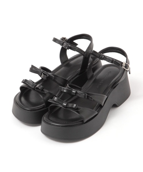 repipi armario(レピピ アルマリオ)の「リボンサンダル(サンダル・キッズ・ブラック/アイボリー・SMALL/MEDIUM/LARGE)」の14枚目の写真