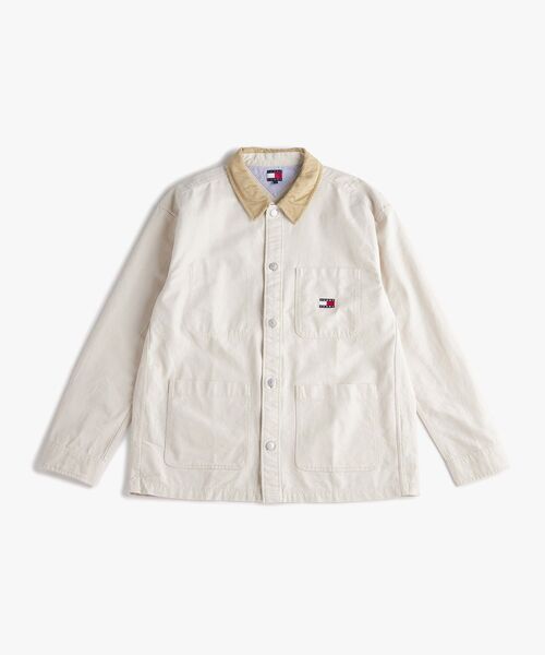 tommy jeans（トミー ジーンズ）の「キャンバスコーデュロイオーバーシャツ（シャツ/ブラウス・メンズ・ホワイト/グレー/ベージュ・MEDIUM/X-LARGE/LARGE/SMALL）」の14枚目の写真