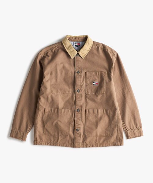 tommy jeans（トミー ジーンズ）の「キャンバスコーデュロイオーバーシャツ（シャツ/ブラウス・メンズ・ホワイト/グレー/ベージュ・MEDIUM/X-LARGE/LARGE/SMALL）」の10枚目の写真