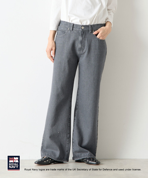 ROYAL NAVY(ロイヤルネイビー)の「《別注》【ROYAL NAVY/ロイヤルネイビー】5ポケットパンツ(その他パンツ・レディース・グレー/カーキ/ストライプ・2/4/3)」の2枚目の写真