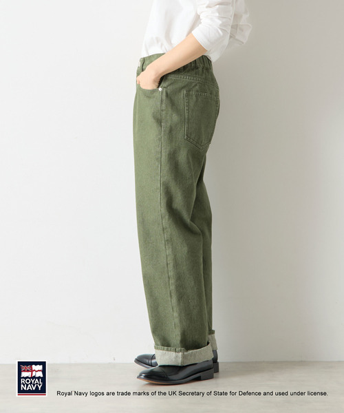 ROYAL NAVY(ロイヤルネイビー)の「《別注》【ROYAL NAVY/ロイヤルネイビー】5ポケットパンツ(その他パンツ・レディース・グレー/カーキ/ストライプ・2/4/3)」の4枚目の写真