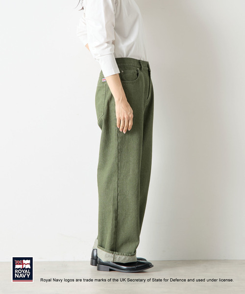 ROYAL NAVY(ロイヤルネイビー)の「《別注》【ROYAL NAVY/ロイヤルネイビー】5ポケットパンツ(その他パンツ・レディース・グレー/カーキ/ストライプ・2/4/3)」の6枚目の写真