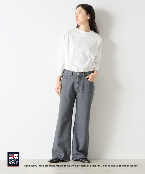 ROYAL NAVY(ロイヤルネイビー)の「《別注》【ROYAL NAVY/ロイヤルネイビー】5ポケットパンツ(その他パンツ・レディース・グレー/カーキ/ストライプ・2/4/3)」の19枚目の写真
