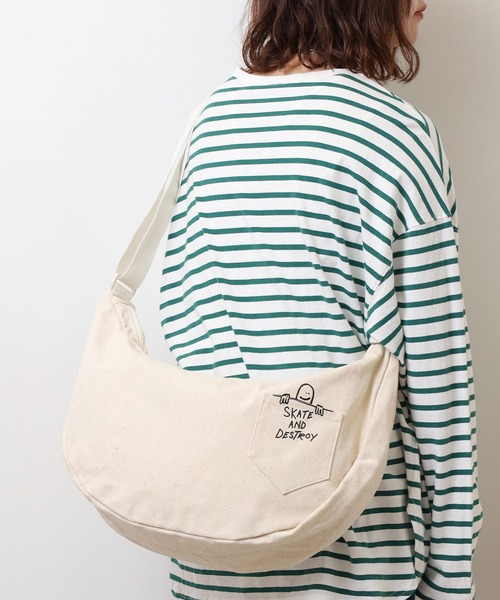 THRASHER(スラッシャー)の「THRASHER キャンバスショルダーバッグ(ショルダーバッグ・メンズ・ホワイト系その他/ブラック系その他/ホワイト系その他2/ブラック系その他2・FREE)」の14枚目の写真