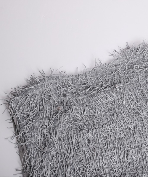 La-gemme（ラジェム）の「フリンジジャガード ダブルジップベスト（ベスト・レディース・ブラック/グレー/ベージュ・フリー）」の20枚目の写真