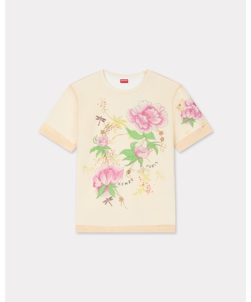 KENZO ケンゾー 'Kenzo Peonies' T-shirt プリントTシャツ セール】'KENZO Peonies' ルーズ Tシャツ(Tシャツ/カットソー
