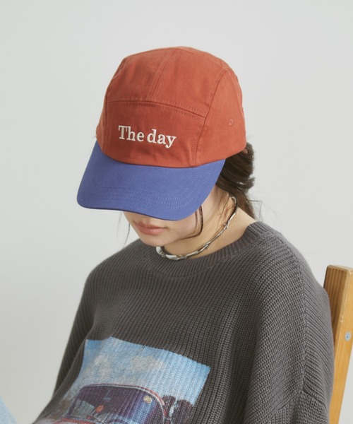 MERLOT（メルロー）の「【The day】バイカラーロゴ刺繍キャップ（キャップ・レディース・ブルー/グリーン・FREE）」の6枚目の写真