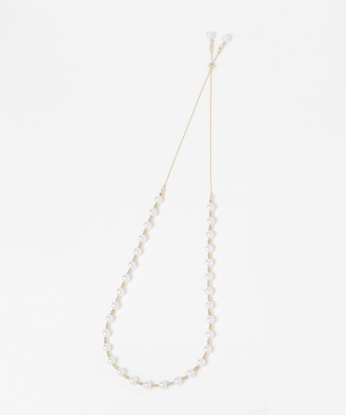 mysty woman（ミスティウーマン）の「パール1連ネックレス 453140（ネックレス・レディース・ゴールド・FREE）」の4枚目の写真