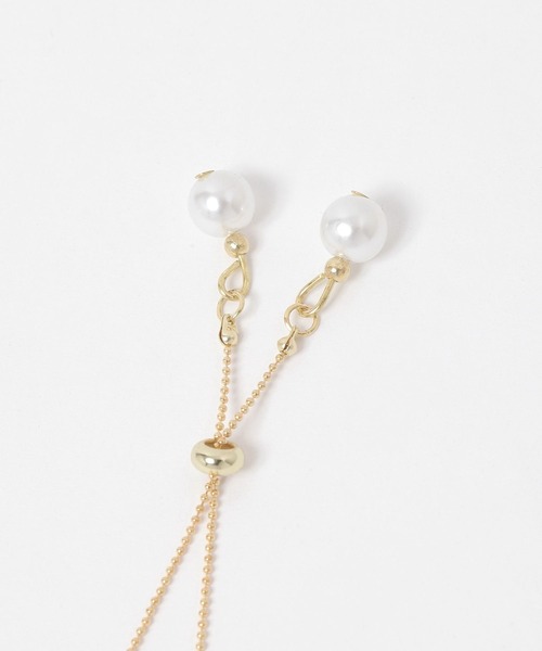 mysty woman（ミスティウーマン）の「パール1連ネックレス 453140（ネックレス・レディース・ゴールド・FREE）」の6枚目の写真