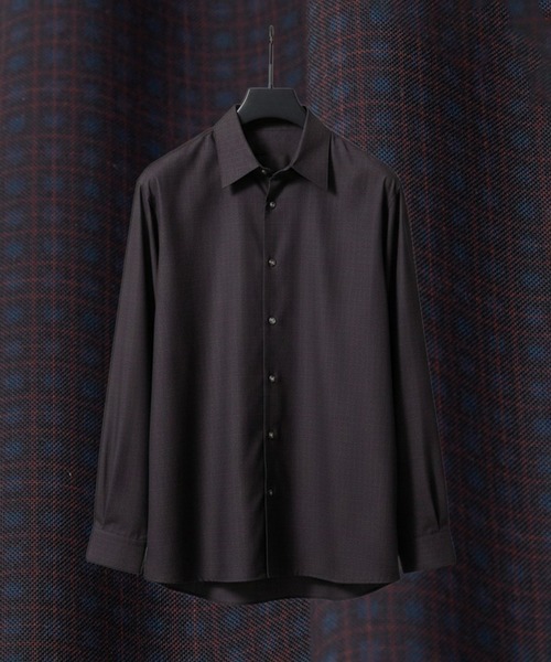 UNITED TOKYO(ユナイテッドトウキョウ)の「新色追加!月間売上NO.1【WEB限定】DRY RAYON リラックスシャツ 接触冷感|防シワ|速乾|UVカット|ウォッシャブル(シャツ/ブラウス・メンズ・ライトグレー/ダークグレー/サックスブルー/オリーブ/ブラック/オフホワイト/ベージュ/ダークネイビー/チェック/ストライプ・3/2/1)」の10枚目の写真