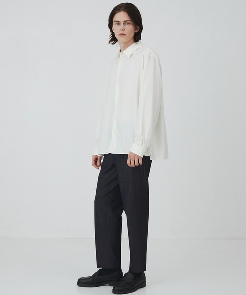 UNITED TOKYO（ユナイテッドトウキョウ）の「月間売上NO.1再入荷決定【WEB限定】DRY RAYON  リラックスシャツ　防シワ｜速乾｜UVカット（シャツ/ブラウス・メンズ・ライトグレー/ダークグレー/サックスブルー/オリーブ/ブラック/オフホワイト/ベージュ・3/2/1）」の8枚目の写真