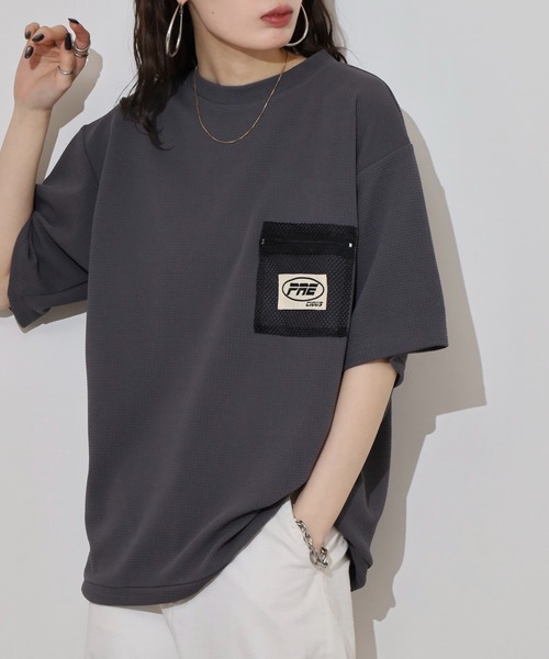 FUNALIVE（ファンアライブ）の「ドライ ジャガード スピンドル 半袖Tシャツ（Tシャツ/カットソー・メンズ・チャコールグレー/ブラック/ホワイト/ベージュ・L/LL/M）」の3枚目の写真