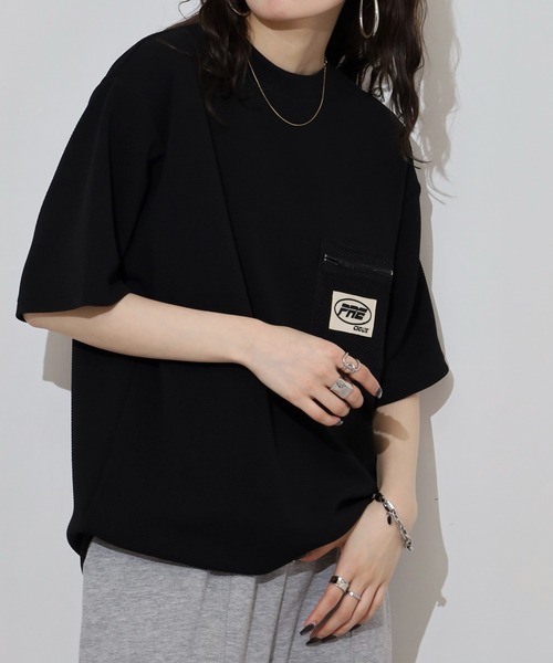 FUNALIVE（ファンアライブ）の「ドライ ジャガード スピンドル 半袖Tシャツ（Tシャツ/カットソー・メンズ・チャコールグレー/ブラック/ホワイト/ベージュ・L/LL/M）」の12枚目の写真