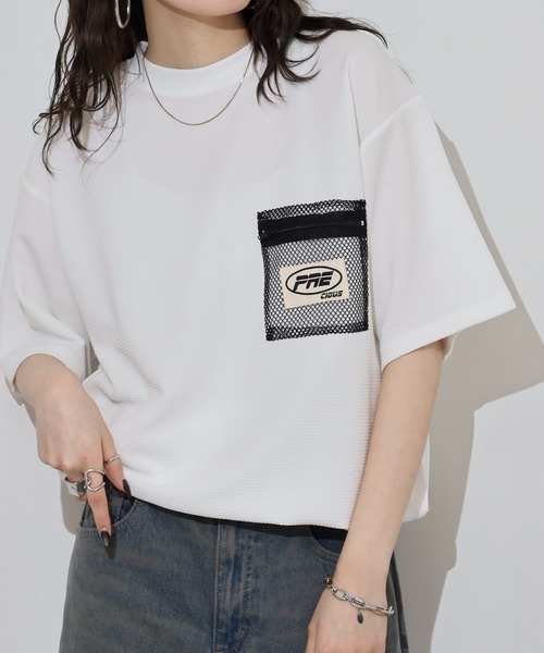 FUNALIVE（ファンアライブ）の「ドライ ジャガード スピンドル 半袖Tシャツ（Tシャツ/カットソー・メンズ・チャコールグレー/ブラック/ホワイト/ベージュ・L/LL/M）」の6枚目の写真