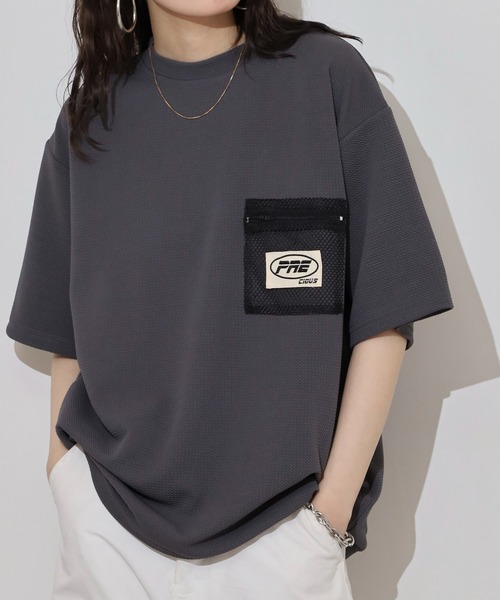 FUNALIVE（ファンアライブ）の「ドライ ジャガード スピンドル 半袖Tシャツ（Tシャツ/カットソー・メンズ・チャコールグレー/ブラック/ホワイト/ベージュ・L/LL/M）」の14枚目の写真