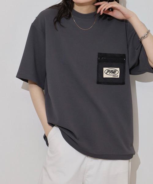 FUNALIVE（ファンアライブ）の「ドライ ジャガード スピンドル 半袖Tシャツ（Tシャツ/カットソー・メンズ・チャコールグレー/ブラック/ホワイト/ベージュ・L/LL/M）」の15枚目の写真
