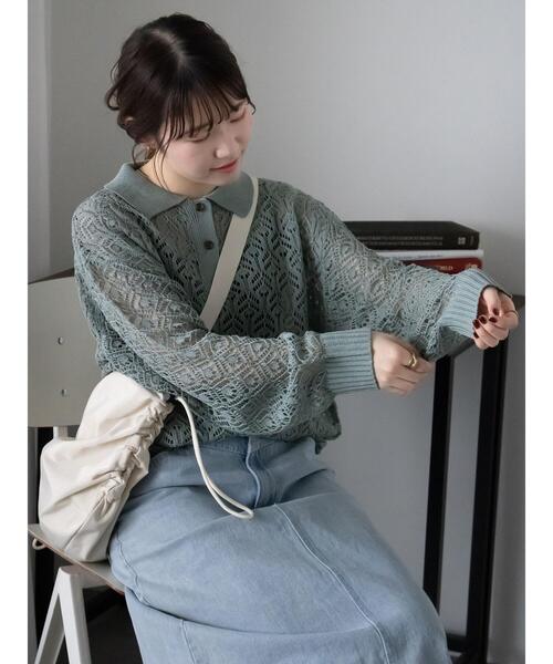 ehka sopo（エヘカソポ）の「シャーリングショルダーバッグ（ハンドバッグ・レディース・ブラック/カーキ/キナリ・F）」の13枚目の写真