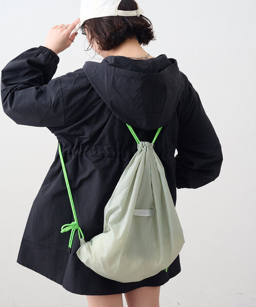 NUNIFE(ユニフィー)の「【NUNIFE】ナイロンナップサック(バックパック/リュック・レディース・オフホワイト/ブルー/グリーン・FREE)」の10枚目の写真