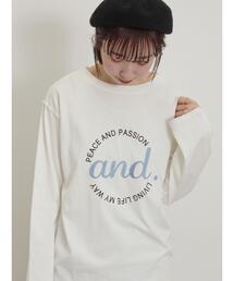 Samansa Mos2 | ロゴ刺繍アソートロングTシャツ(Tシャツ/カットソー)