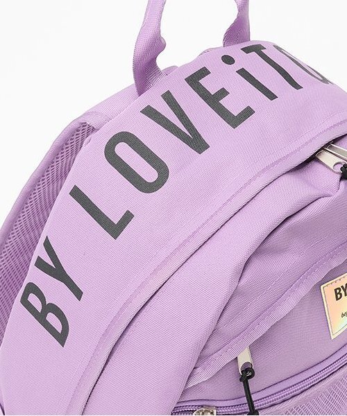 by LOVEiT(バイラビット)の「クマチャームつきデイパック(バックパック/リュック・キッズ・ラベンダー/ブラック・F)」の4枚目の写真