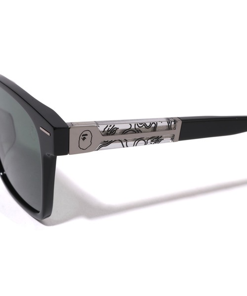 A BATHING APE(アベイシングエイプ)の「SUNGLASSES #23(サングラス・メンズ・ブラック系その他/オリーブ/ブラック×シルバー・FREE)」の4枚目の写真