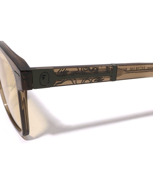 A BATHING APE(アベイシングエイプ)の「SUNGLASSES #23(サングラス・メンズ・ブラック系その他/オリーブ/ブラック×シルバー・FREE)」の5枚目の写真