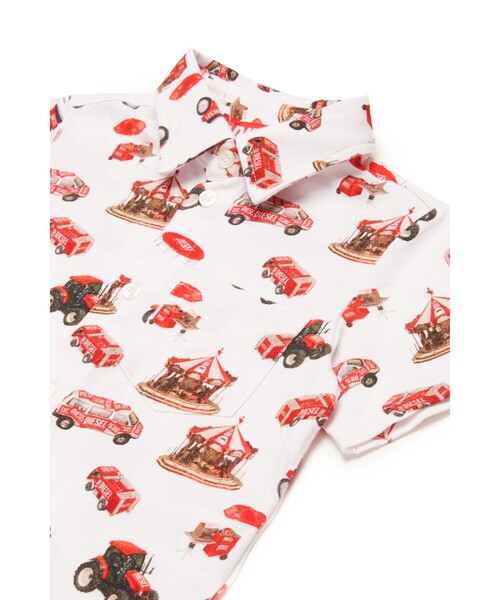 DIESEL（ディーゼル）の「ベビー 半袖シャツ MCALLEB（シャツ/ブラウス・キッズ・ホワイト・36M/18M/24M/12M）」の2枚目の写真