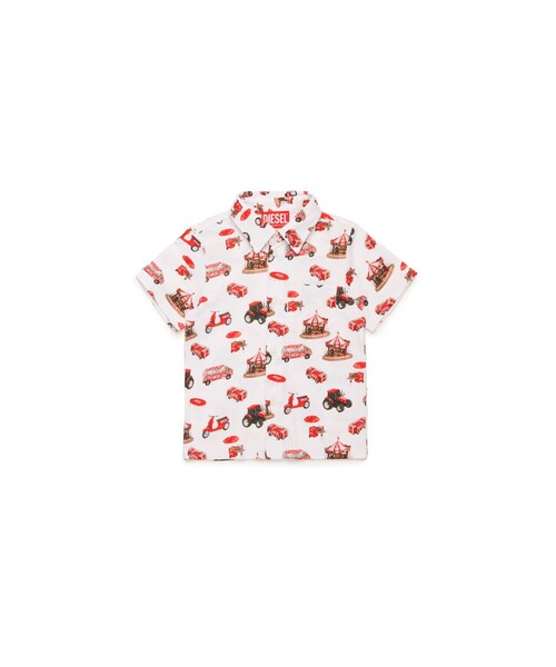 DIESEL（ディーゼル）の「ベビー 半袖シャツ MCALLEB（シャツ/ブラウス・キッズ・ホワイト・36M/18M/24M/12M）」の4枚目の写真